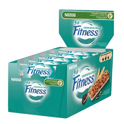 نستله فیتنس بار کوکی پک  Fitness Cookies Cream 16x