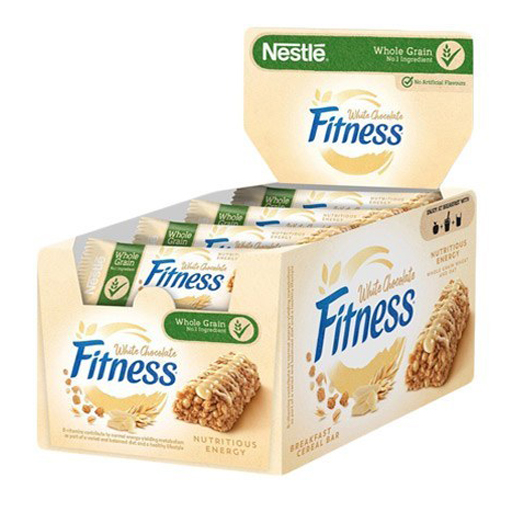 نستله فیتنس بار شکلات سفید پک  Fitness White Choco 16x